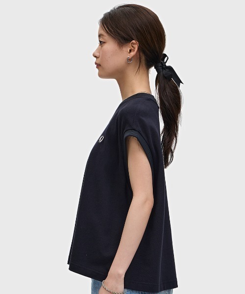 tシャツ Sleeveless Pique T-Shirt／ノースリーブピケTシャツ レディース FRED PERRY tシャツ Sleeveless Pique T-Shirt／ノースリーブ