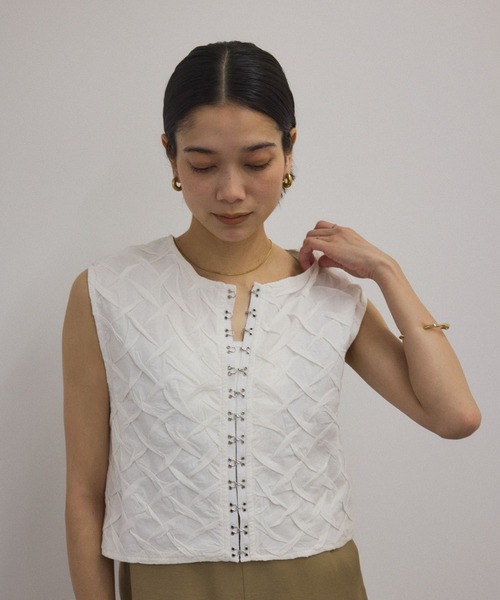 SALON adam et rope' ジレ　ベスト 楽天市場】ウールナイロンワッシャージレ SALON adam et rope