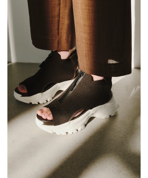 emmi ニットサンダル emmi サンダル eco ニットサンダル レディース : ZOZOTOWN Yahoo