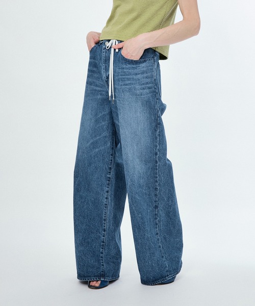 Rらぱんページ M TO R ジーンズ デニム デニムパンツ WRAP BAGGY DENIM