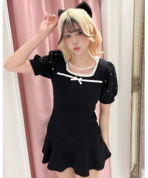 Ank Rouge ワンピース ドーリーリボンカットOP : ZOZOTOWN Yahoo