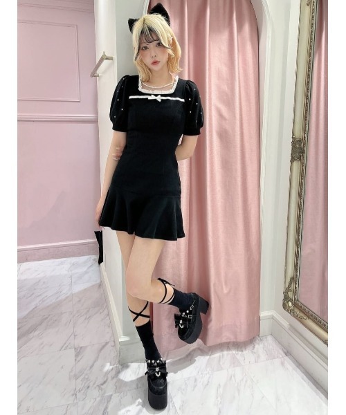 Ank Rouge ワンピース ドーリーリボンカットOP : ZOZOTOWN Yahoo