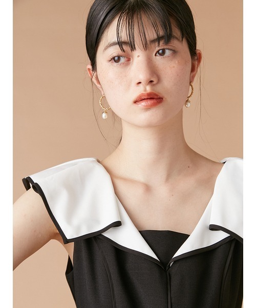 新品 LILY BROWN バイカラーステッチロンパース LILY BROWN｜バイカラースイッチングワンピース | Rakuten