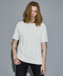 セーター ニット 「25S/S」スレッド クルーネック 半袖ニット メンズ レディース｜ZOZOTOWN Yahoo!店
