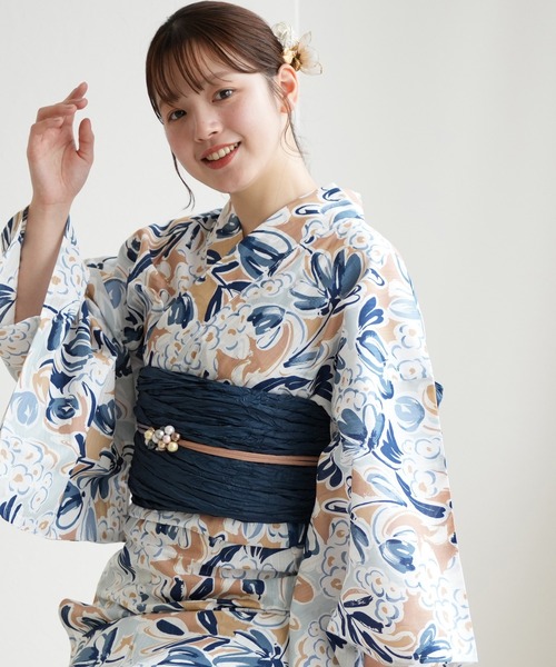 定価13,999 浴衣3点SETニコアンティークオリジナル 国内染色 utatane 浴衣 選べる浴衣3点セット ニコアンティークオリジナル