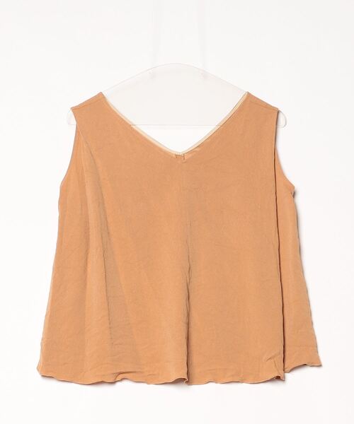 「Demi-Luxe BEAMS」 ノースリーブブラウス 38 ベージュ レディース