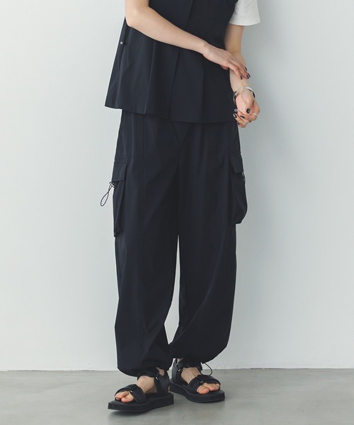【by H】パンツ hunch パンツ 「WEB限定/別注」サテンパラシュートパンツ