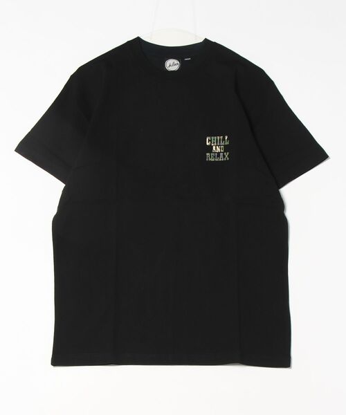 chillax（チラックス） tシャツ 「CHILLAX」カモフラ柄バックプリント