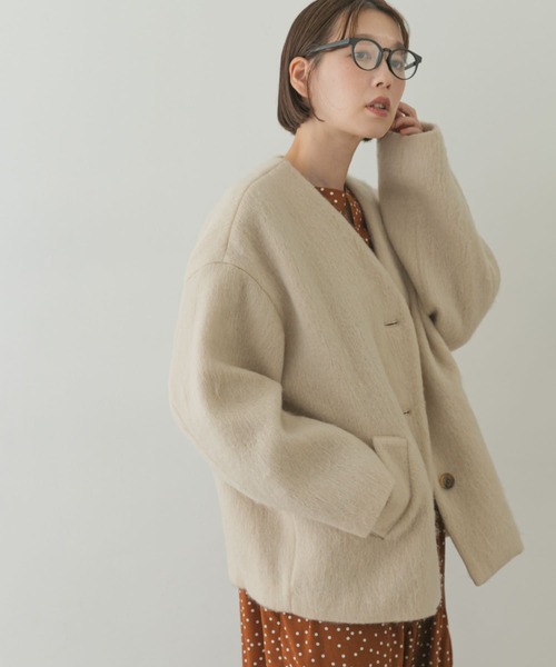 F by ROSSO（エフバイロッソ） ノーカラーコート FREE ライトベージュ