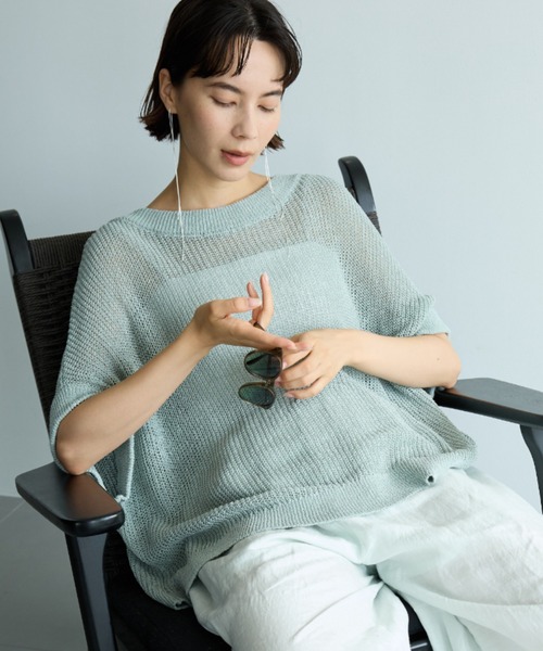 tシャツ  ペーパーフレンチ袖プルオーバー レディース