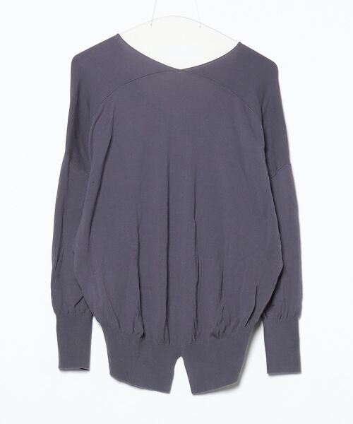 「MADEMOISELLE ROPE'」 長袖ニット 38 パープル レディース_画像2