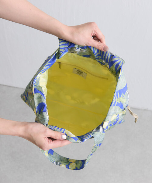 美品 ear PAPILLONNER トート巾着 本革 樹脂　sampoコラボ 美品 ear PAPILLONNER トート巾着 本革 樹脂 sampoコラボ - メルカリ
