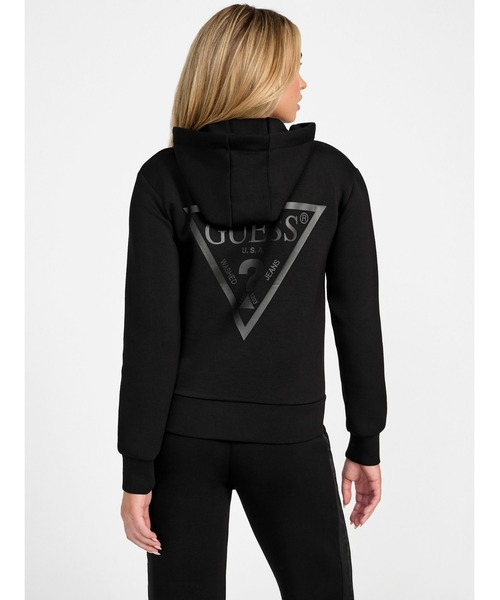 【ブラック(JBLK)】GUESS パーカー (W)ALLIE Scuba Hoodie Zip GUESS｜GUESS パーカー (W)ALLIE Scuba Hoodie Zip | Rakuten Fashion