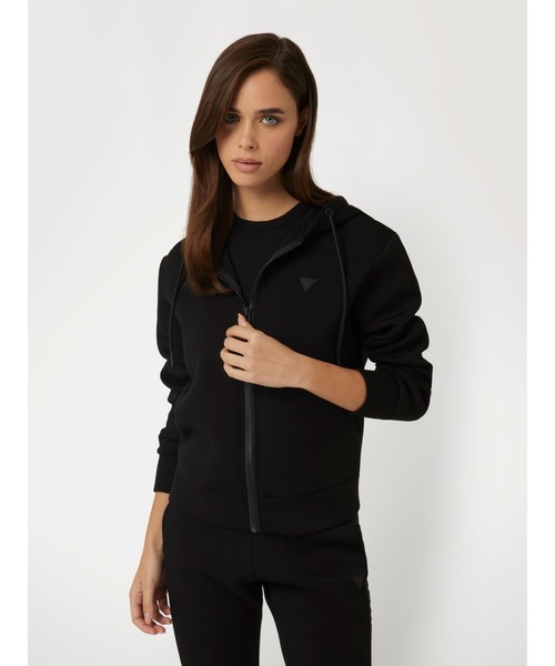 GUESS（ゲス） パーカー ALLIE Scuba Hoodie Zip Sweatshirt パーカー