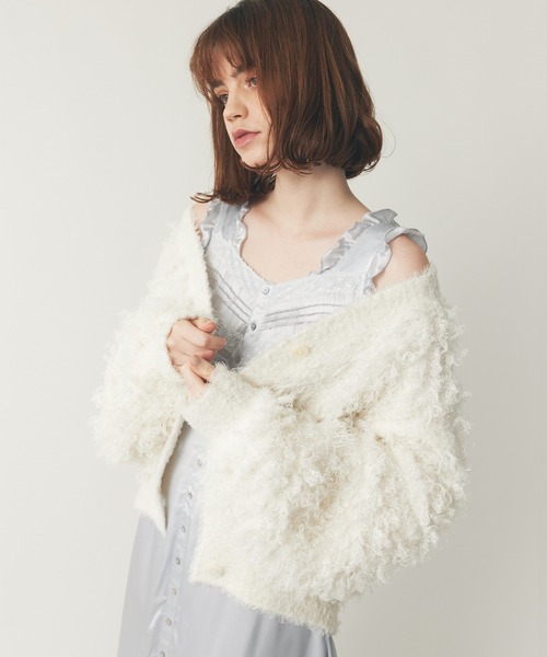 週末限定値下げ　DEICY ME COUTURE レースニットカーディガン DEICY（デイシー） カーディガン ラメフラッフィ―カーディガン