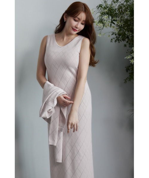 Her lip to」 ノースリーブワンピース M ベージュ レディース