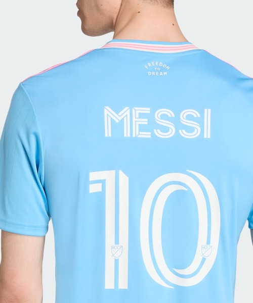 adidas 水色 Tシャツ Sサイズ adidas tシャツ インテル・マイアミCF 25/26 サードメッシ