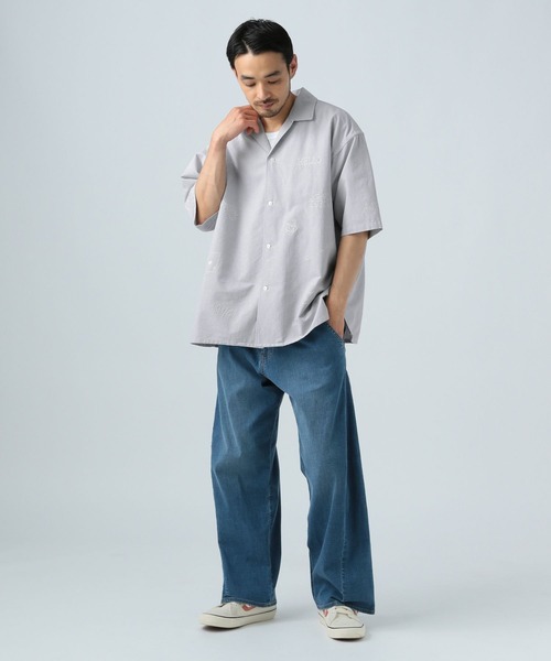 BAYFLOW（ベイフロー） シャツ 半袖 「遊び心が可愛い」ラクガキ半袖
