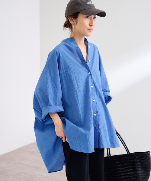ブラウス シャツ AM13 PONCHO ポンチョ レディース セール】AM13 PONCHO ポンチョ（シャツ/ブラウス）｜agnes b