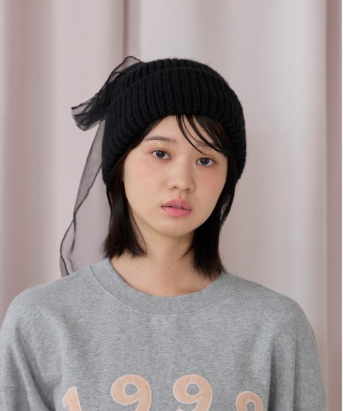 KMRii ケムリ　ニットキャップ SUBLIME(サブライム) リネンコットン二ットキャップ CTN LINEN 2×1 WT