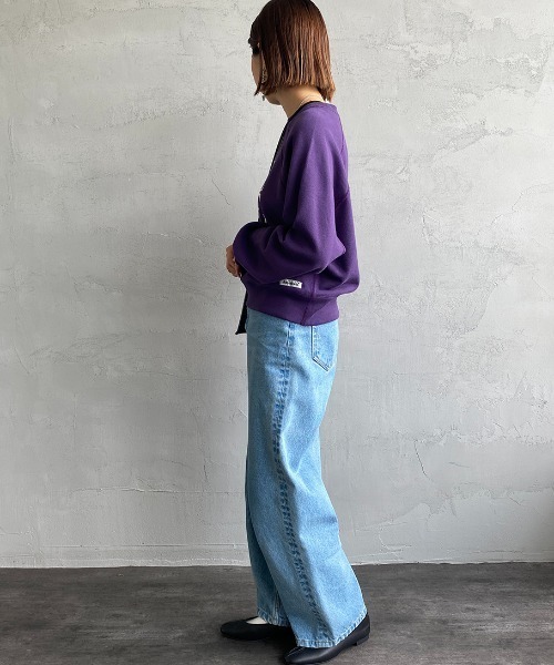 AMERICANA（アメリカーナ） スウェットカットソー ONE SIZE パープル