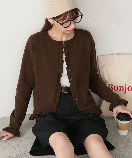 BONLECILL（ボンルシール） カーディガン 「至福のカヌレニット