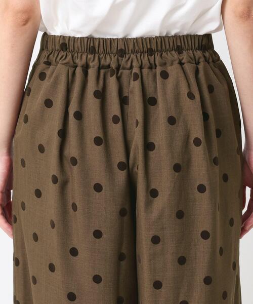 Dessin（デッサン） パンツ 「洗える」フロッキードットパンツ