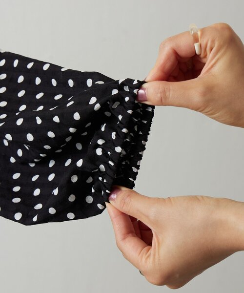 BEARDSLEY（ビアズリー） ブラウス シャツ ドットギャザーチュニック