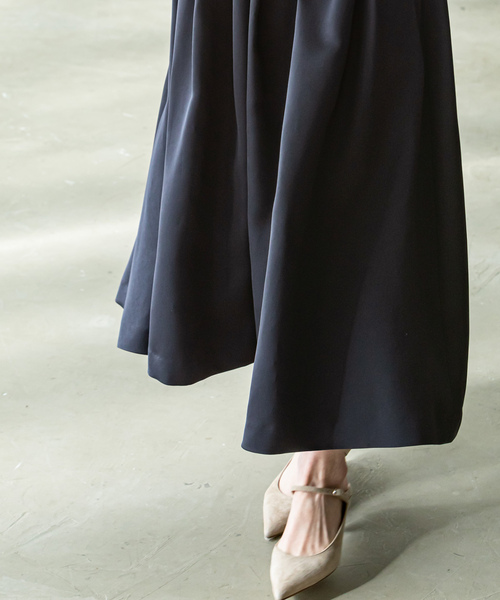 NOBLE（ノーブル） フレアスカート 36 ネイビー レディース : ZOZOTOWN