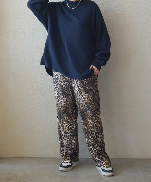 週末限定値下げ レオパベロアパンツ M JOURNAL STANDARD LUXE パンツ レオパベロアパンツ レディース