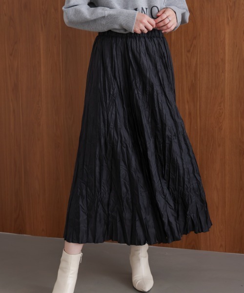 Bou Jeloud（ブージュルード） スカート ワッシャーマットサテン