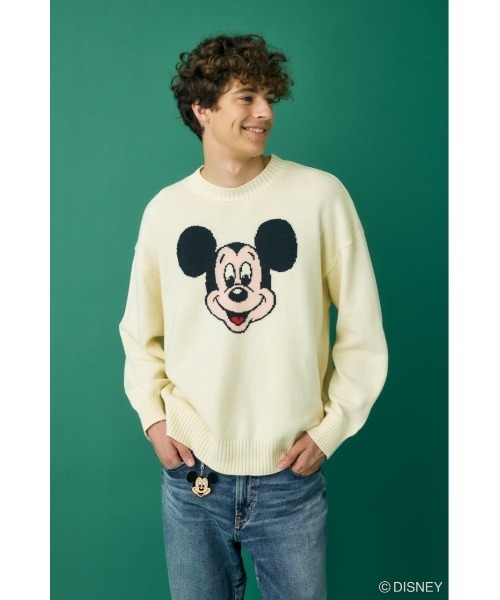 Disney SERIES CREATED by MUS ニット セーター MD FACE KNIT トップス Disney SERIES CREATED by MUS ニット セーター MD FACE KNIT トップス