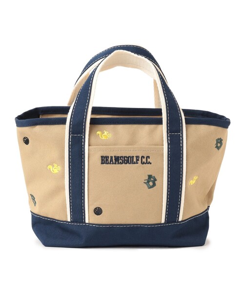 BEAMS GOLF トートバッグ 刺繍 総柄カートバッグ レディース
