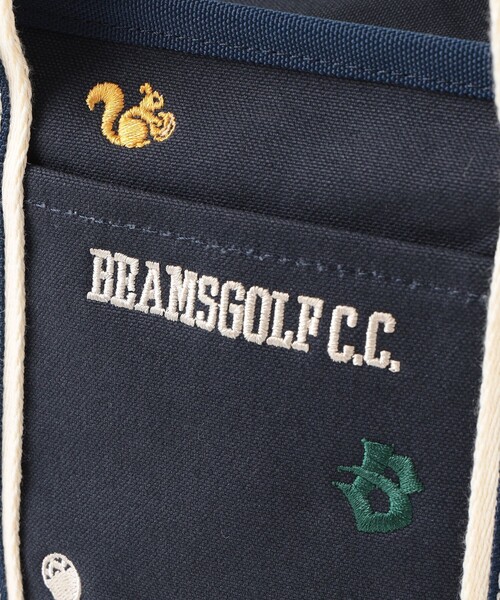 BEAMS GOLF（ビームス ゴルフ） トートバッグ 刺繍 総柄カートバッグ
