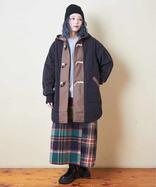 「CUBE SUGAR」 ダッフルコート M ベージュ レディース_画像2