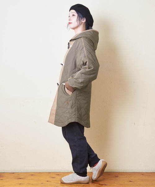 「CUBE SUGAR」 ダッフルコート M ベージュ レディース_画像8
