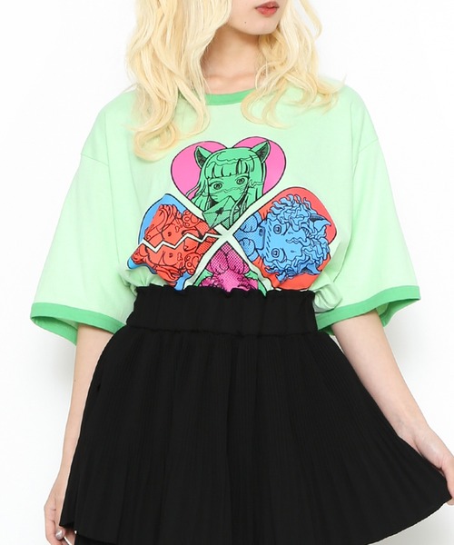 「PUNYUS」 半袖Tシャツ 4 ホワイト レディース_画像2