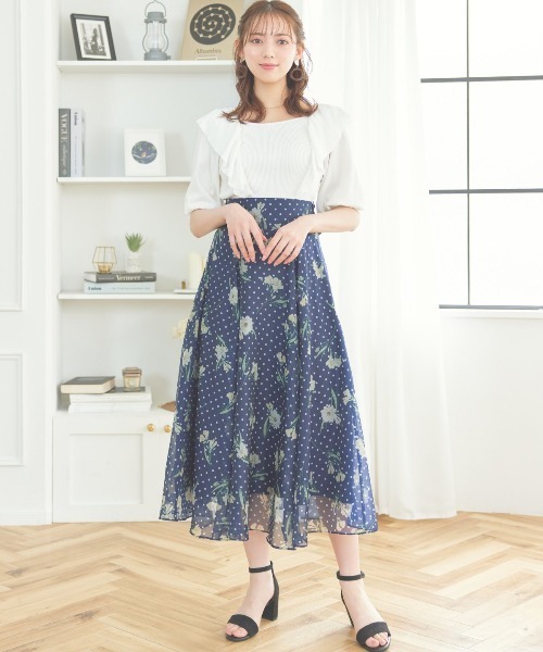 「WILLSELECTION」 半袖ニット MEDIUM オフホワイト レディース_画像5