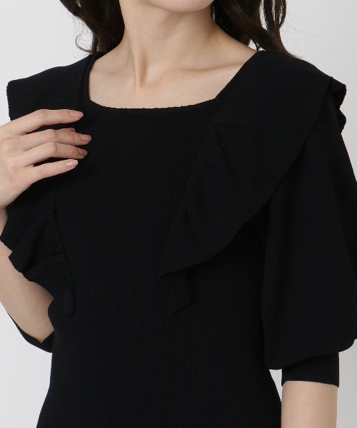 「WILLSELECTION」 半袖ニット MEDIUM オフホワイト レディース_画像9