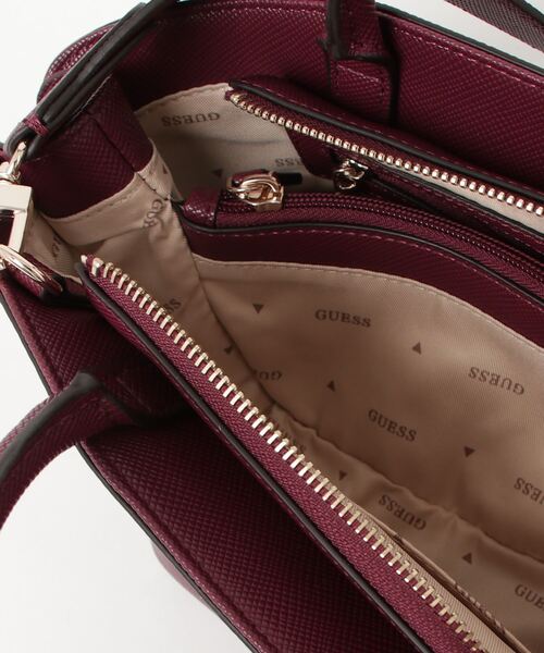 【美品】GUSS  ショルダーバッグ レッド ミニサイズ バッグ 鞄 ゲス GUESS（ゲス） ショルダーバッグ バッグ WRENLEY Small Satchel