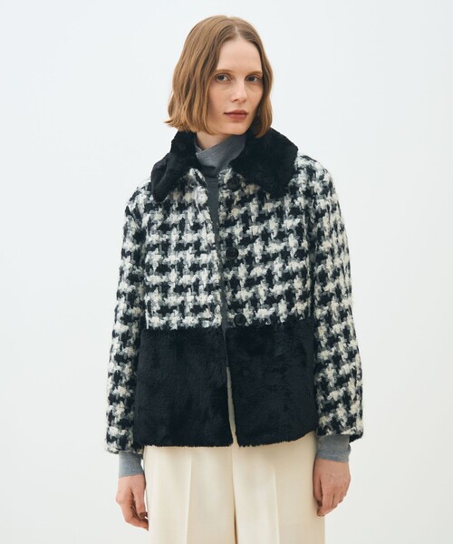 TOMORROWLAND collection コート アウター グリハウンドトゥース