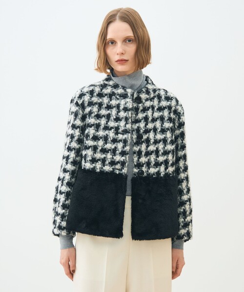 TOMORROWLAND collection コート アウター グリハウンドトゥース