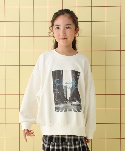 LEPSIM（レプシィム） トレーナー 「KIDS」裏毛プリントスウェットプル