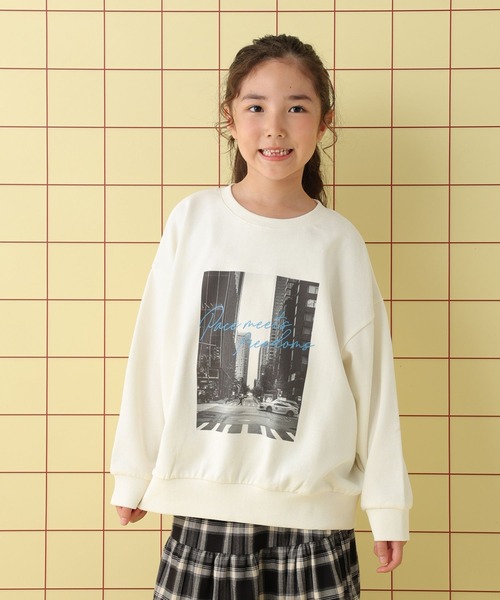 LEPSIM（レプシィム） トレーナー 「KIDS」裏毛プリントスウェットプル