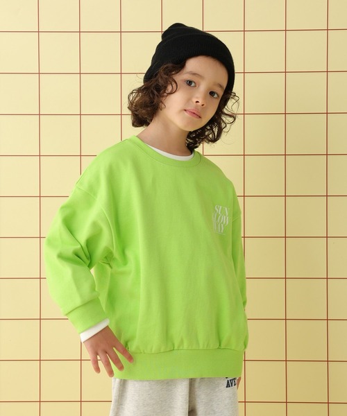 LEPSIM（レプシィム） トレーナー 「KIDS」裏毛プリントスウェットプル