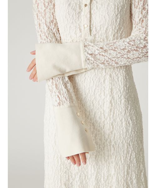 FRAY I.D（フレイ・アイディー） ワンピース ストレッチレースポロ