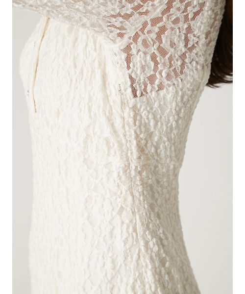 FRAY I.D（フレイ・アイディー） ワンピース ストレッチレースポロ