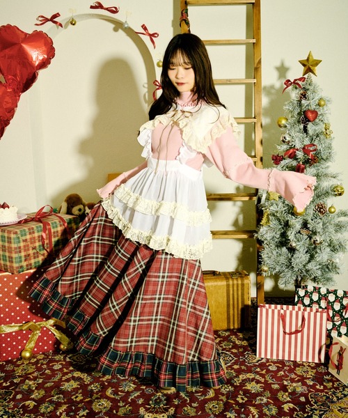 kutir（クティール） スカート 「クティールとレトロ」切り替えダブル