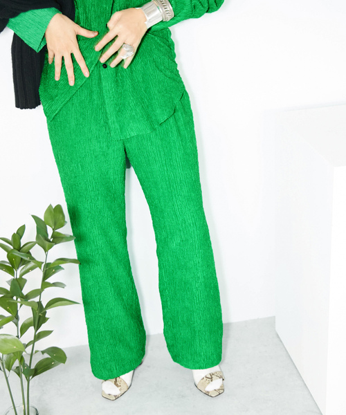 「CITYSHOP」 イージーパンツ 36 ブラック レディース_画像2