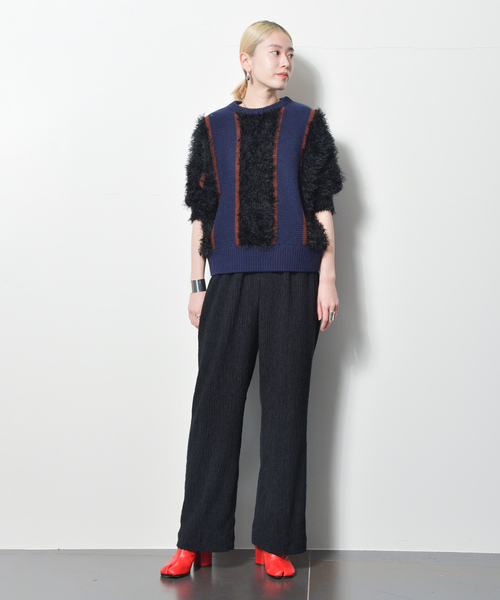 「CITYSHOP」 イージーパンツ 36 ブラック レディース_画像3